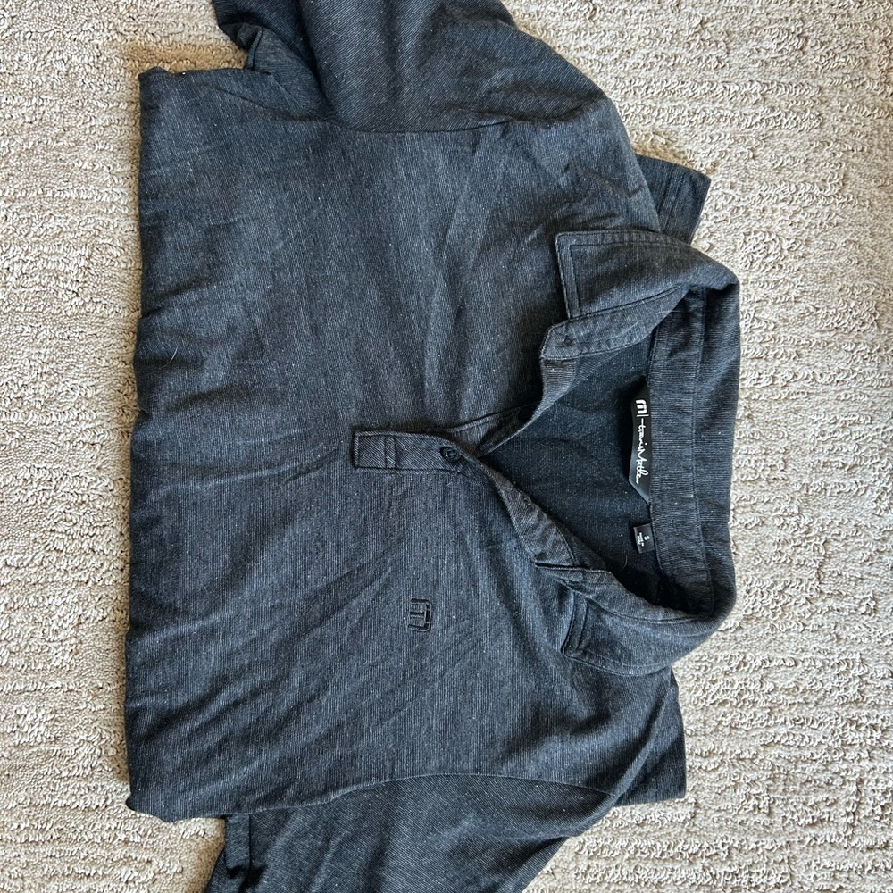 Travis Mathew- Men's Gray Polo Shirt